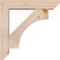 Ekena Millwork Westlake Slat Smooth Bracket w/ Offset Brace, Douglas Fir, 5 1/2"W x 24"D x 24"H BKT0604X24X24WTL06SDF - alternate 3